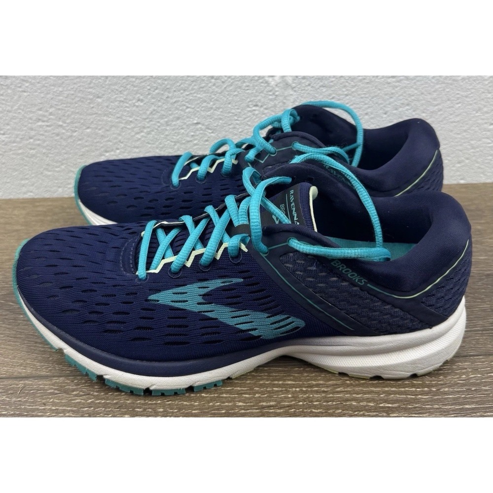 Brooks Womens Ravenna 9 1202691B452 Blue Running Shoes Sneakers Size 10 B